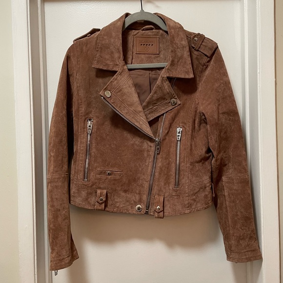Blank NYC Jackets & Blazers - BlankNYC Suede Leather Moto Jacket